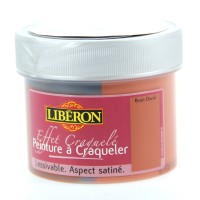 Peinture à craqueler Libéron couleur Brun Oural 125 ml