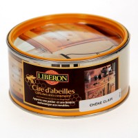Cire d'abeille en pâte 500 ml chêne clair Libéron
