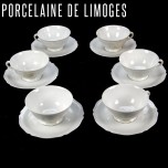 6 paires tasses à thé CHEVREUSE