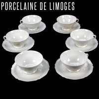 6 paires tasses à thé CHEVREUSE