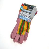 Gants en cuir rose COGEX