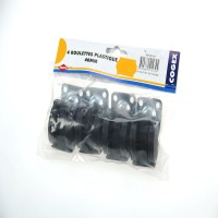 Roulettes plastique 40 mm x4 COGEX