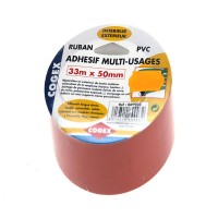 Ruban PVC adhésif multi usages 33m x 50mm COGEX
