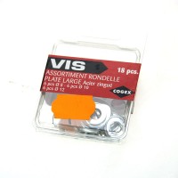 Assortiment de rondelles plates larges Ø 8 - 10 - 12 mm COGEX