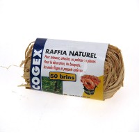Raffia naturel 50 brins COGEX