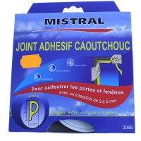 Joint adhésif blanc pour calfeutrer les portes et fenêtres