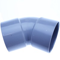 Coude PVC femelle/femelle D100mm 45°