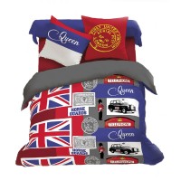 Housse de couette Big Ben 240x220cm + 1 Taie 63x63cm