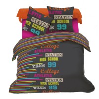 Housse de couette Avenue 240x220cm + 1 Taie 63x63cm
