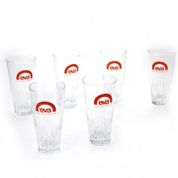 6 verres à jus de fruits EVA