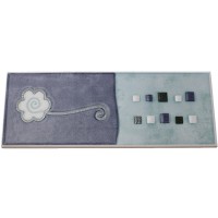 Frise listel Cenefa Gardenia Azul 20 x 7,5 cm