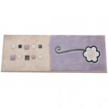 Frise listel Cenefa Gardenia Lila 20 x 7,5 cm