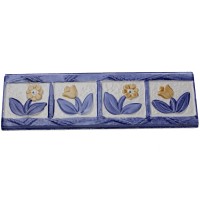 Frise listel Naif Bleu 19,9 x 6 cm