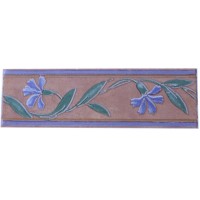 Frise listel Hibiscus Terre Cuite 20 x 6
