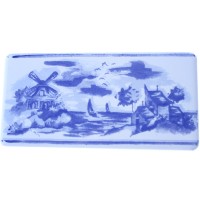 Frise listel Village Bleu 14,9 x 7,4