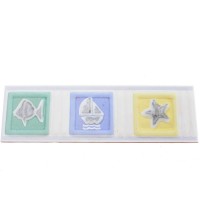 Frise listel Saint Tropez bleu 20 x 6 cm