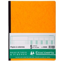 Piqûre 5 colonnes sur une page Exacompta