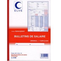 Carnet Bulletins de paies ELVE