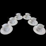 6 paires tasses à moka CHEVREUSE