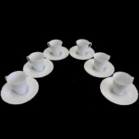 6 paires tasses à moka CHEVREUSE