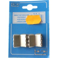 2 Embouts rectangulaires pour sangle