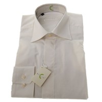 Chemise ivoire col pointe Cornalli