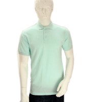 Polo unisexe bleu clair Safran