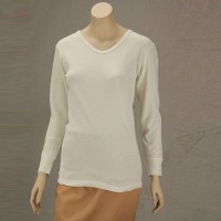 Chemise manches longues blanc Rhovyl'on