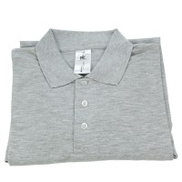Polo unisexe gris Cayenne